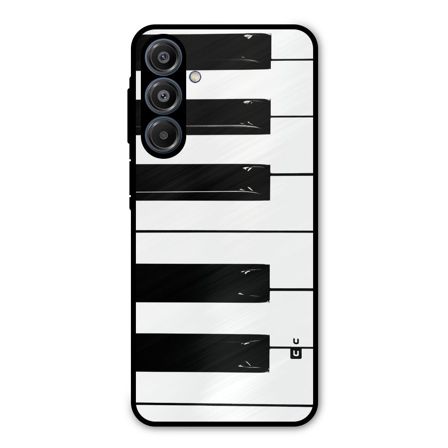 Paino Keys Printed Classy Metal Back Case for Galaxy A16 5G