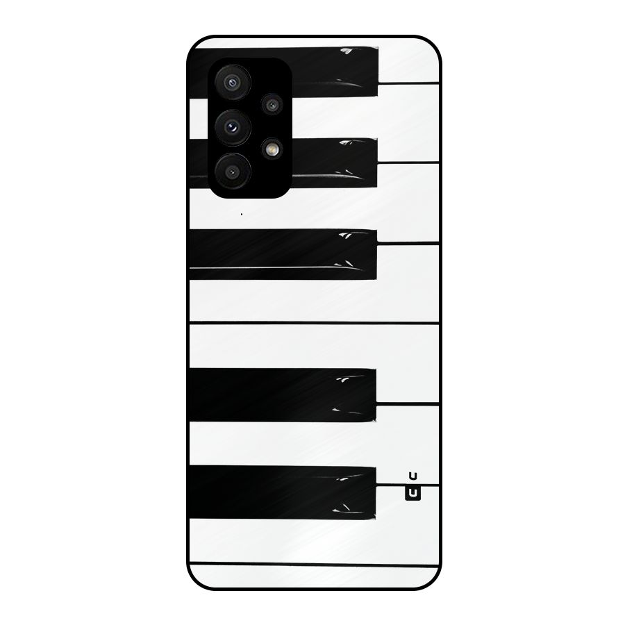 Paino Keys Printed Classy Metal Back Case for Galaxy A23