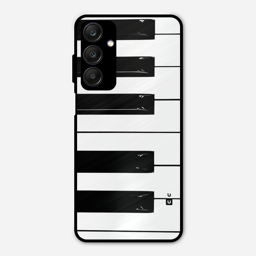 Paino Keys Printed Classy Metal Back Case for Galaxy A25 5G