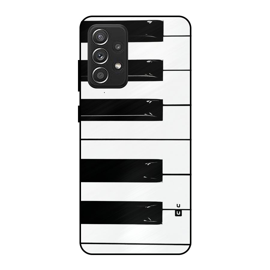 Paino Keys Printed Classy Metal Back Case for Galaxy A52