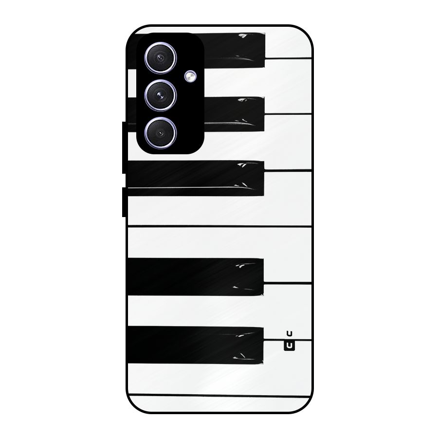 Paino Keys Printed Classy Metal Back Case for Galaxy A54