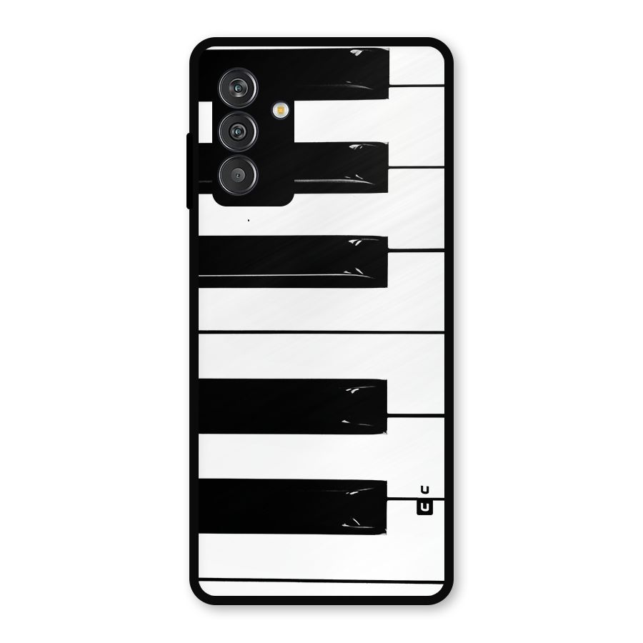 Paino Keys Printed Classy Metal Back Case for Galaxy F13
