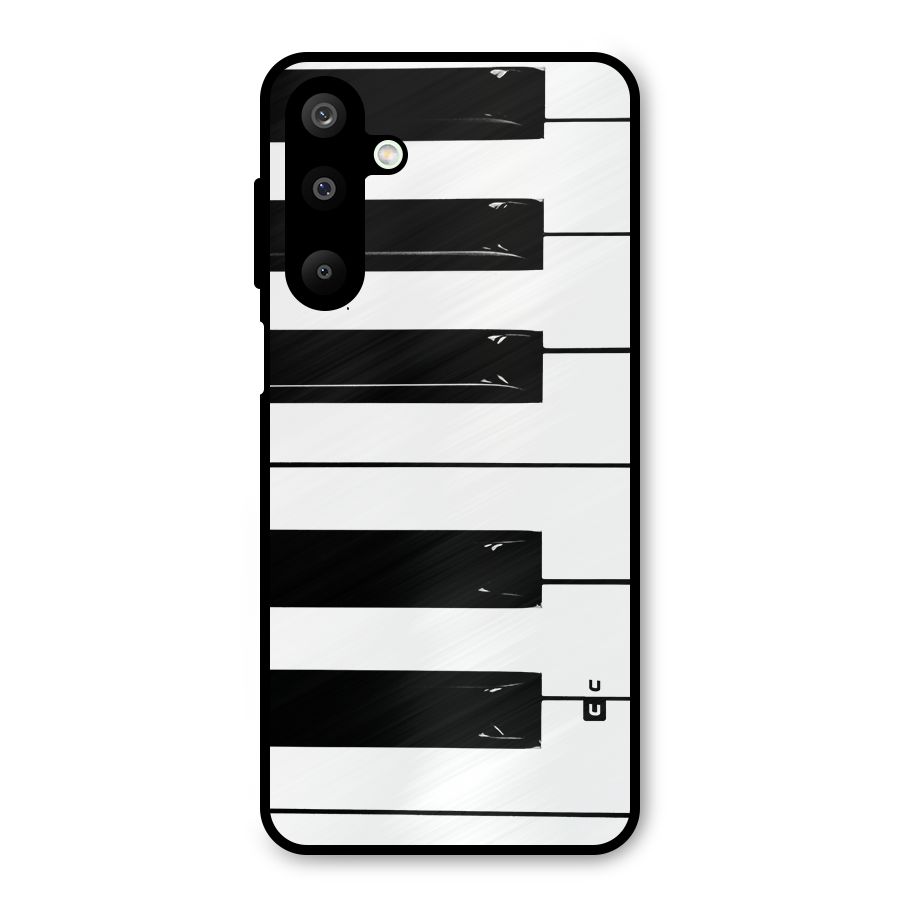 Paino Keys Printed Classy Metal Back Case for Galaxy M16