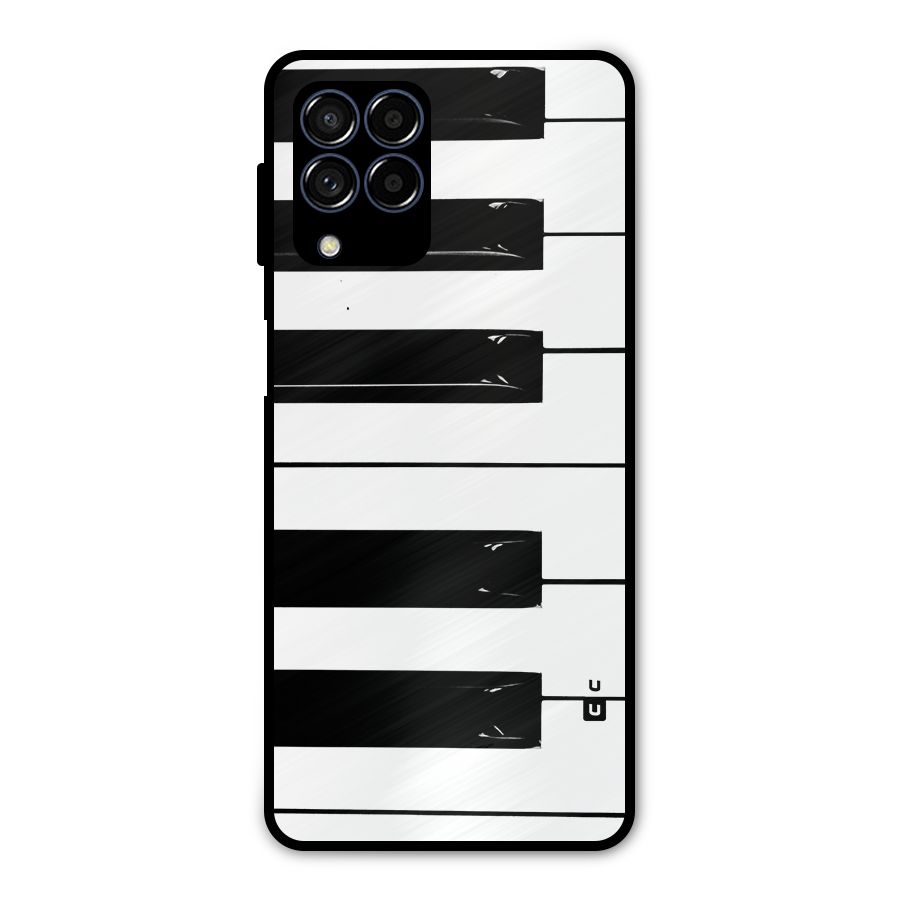 Paino Keys Printed Classy Metal Back Case for Galaxy M53 5G
