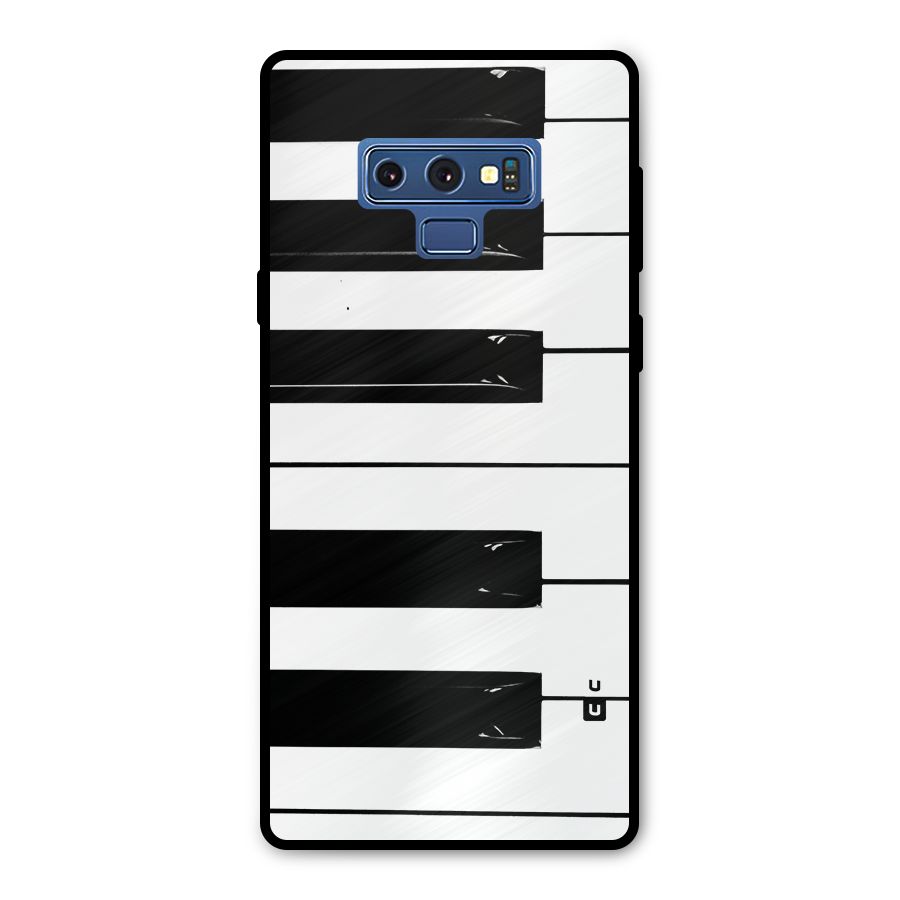 Paino Keys Printed Classy Metal Back Case for Galaxy Note 9