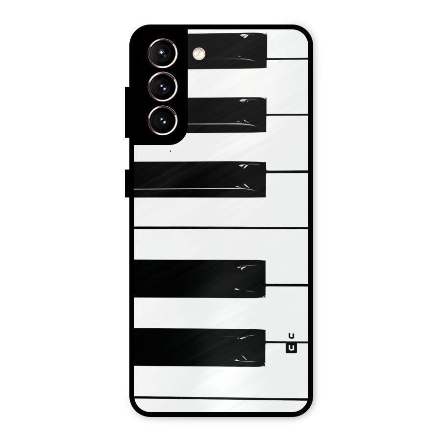 Paino Keys Printed Classy Metal Back Case for Galaxy S21 5G