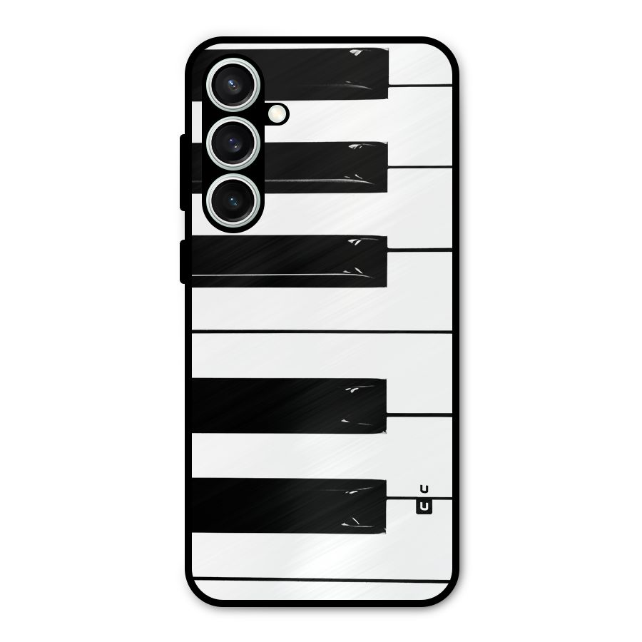 Paino Keys Printed Classy Metal Back Case for Galaxy S23 FE