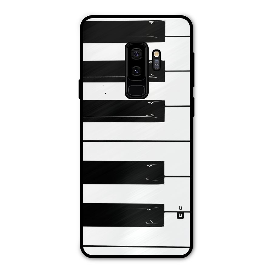 Paino Keys Printed Classy Metal Back Case for Galaxy S9 Plus