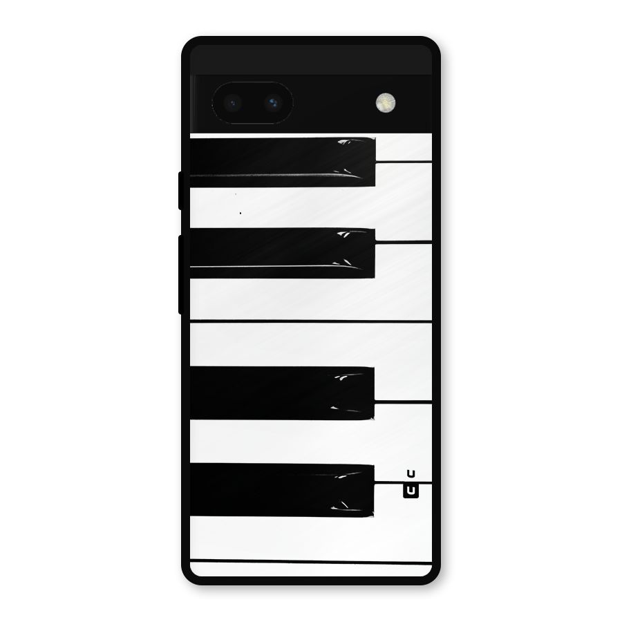 Paino Keys Printed Classy Metal Back Case for Google Pixel 6a