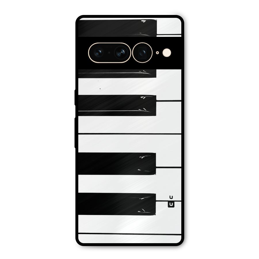Paino Keys Printed Classy Metal Back Case for Google Pixel 7 Pro