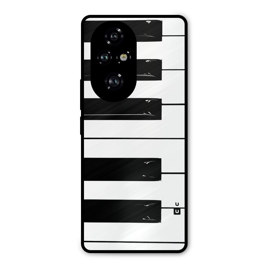 Paino Keys Printed Classy Metal Back Case for Honor 200 Pro