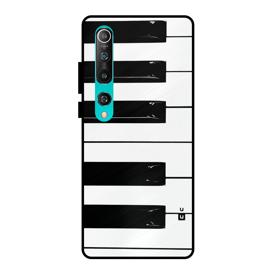 Paino Keys Printed Classy Metal Back Case for Mi 10