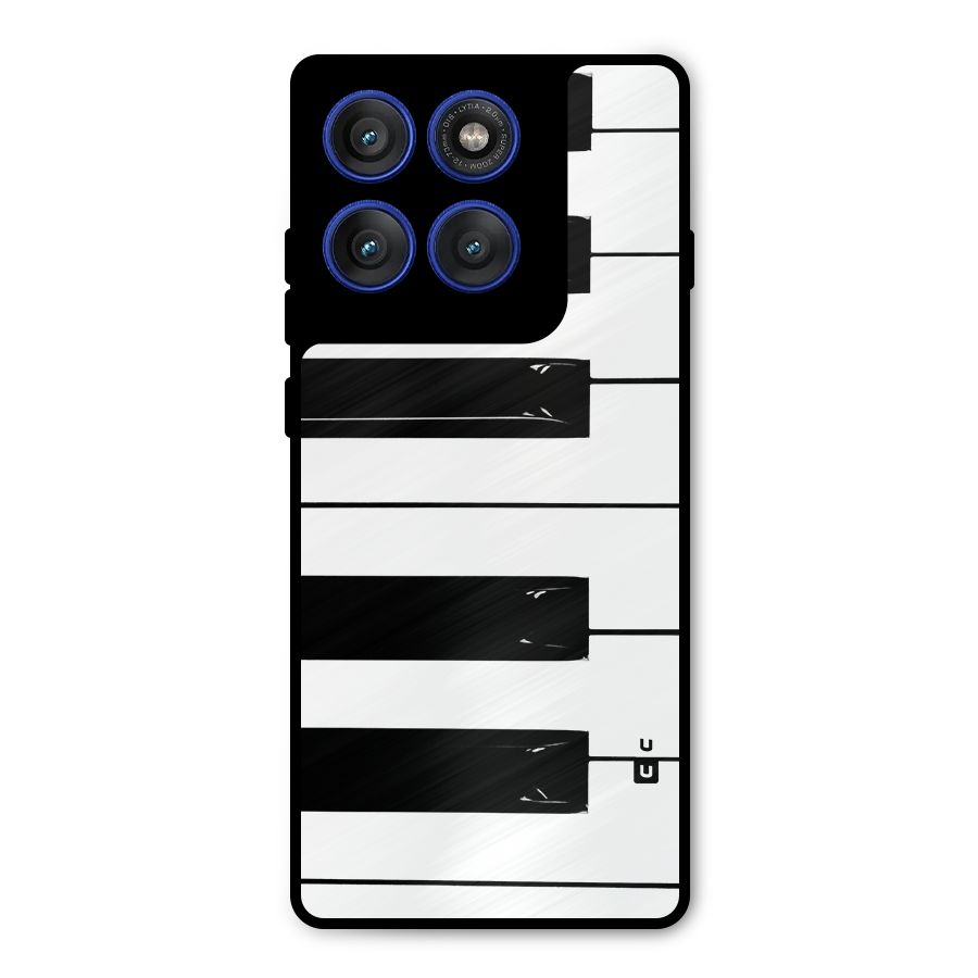 Paino Keys Printed Classy Metal Back Case for Motorola Edge 60 Pro