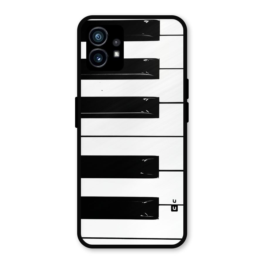 Paino Keys Printed Classy Metal Back Case for Nothing Phone 1