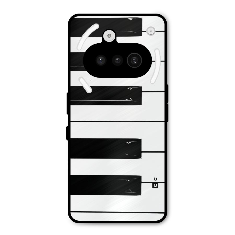 Paino Keys Printed Classy Metal Back Case for Nothing Phone 3a