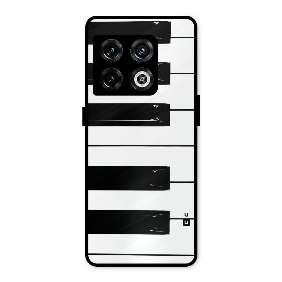 Paino Keys Printed Classy Metal Back Case for OnePlus 10 Pro 5G