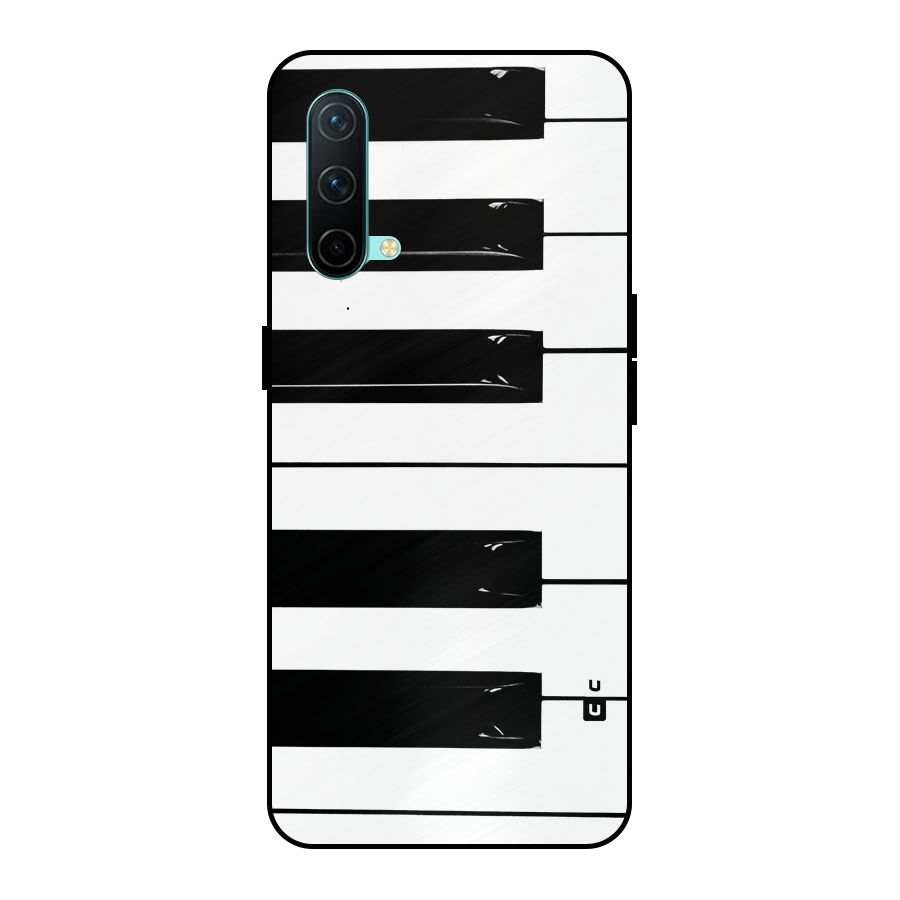 Paino Keys Printed Classy Metal Back Case for OnePlus Nord CE 5G