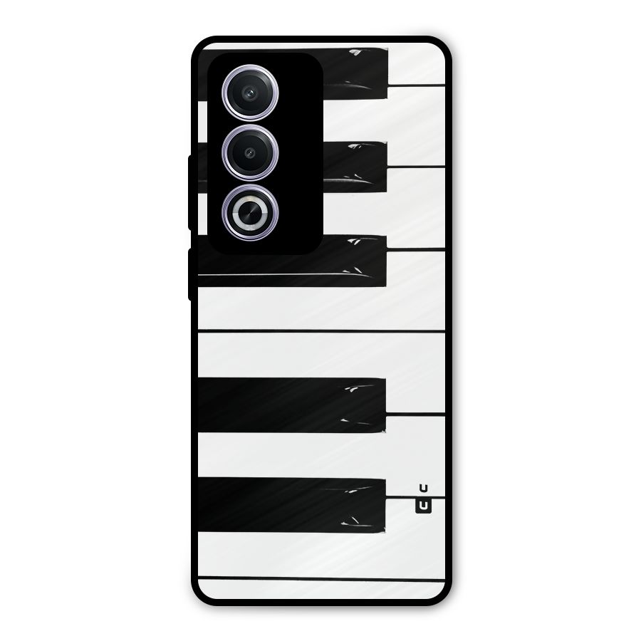 Paino Keys Printed Classy Metal Back Case for Oppo K12x