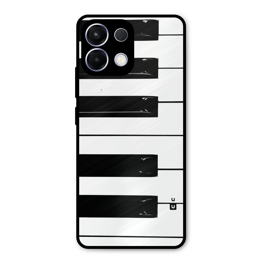 Paino Keys Printed Classy Metal Back Case for Oppo K13