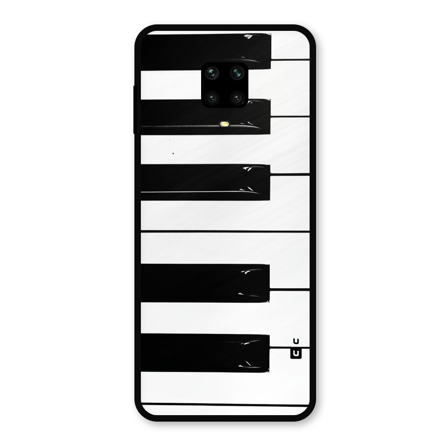 Paino Keys Printed Classy Metal Back Case for Poco M2 Pro