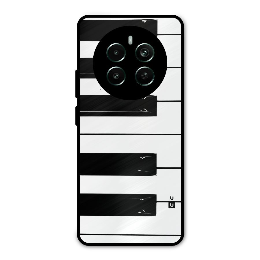 Paino Keys Printed Classy Metal Back Case for Realme 12 Pro Plus