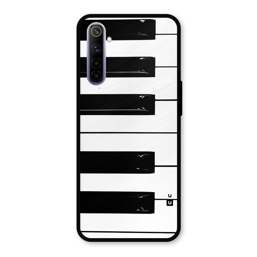 Paino Keys Printed Classy Metal Back Case for Realme 6
