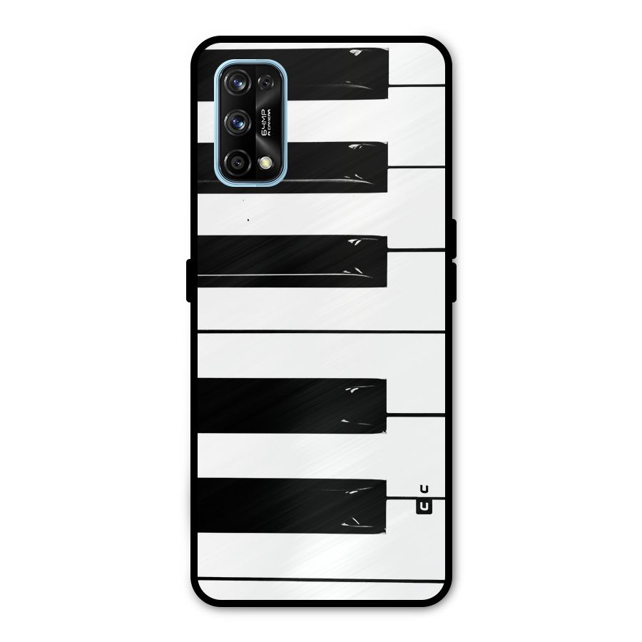 Paino Keys Printed Classy Metal Back Case for Realme 7 Pro
