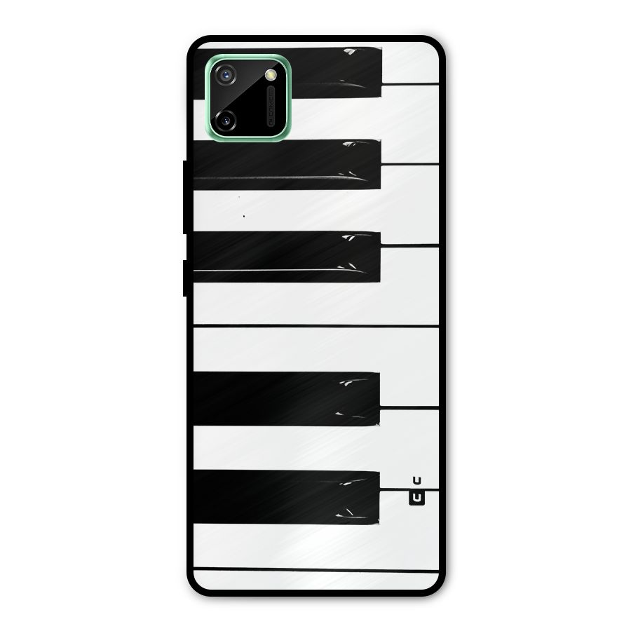 Paino Keys Printed Classy Metal Back Case for Realme C11