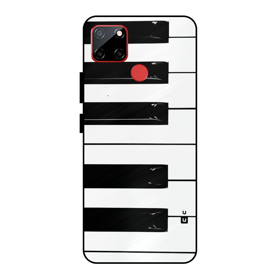 Paino Keys Printed Classy Metal Back Case for Realme C12