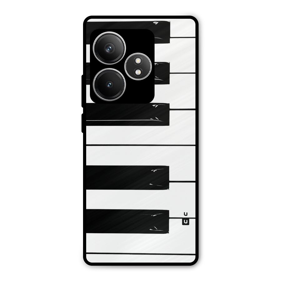 Paino Keys Printed Classy Metal Back Case for Realme GT 6T
