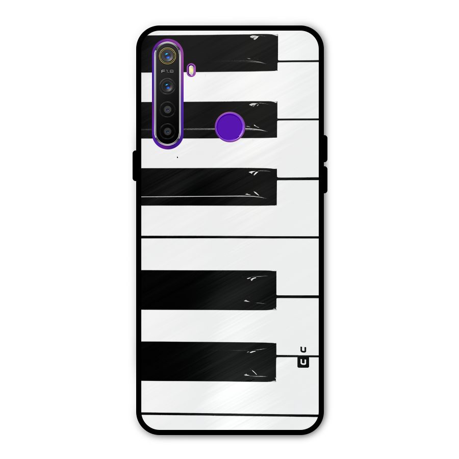 Paino Keys Printed Classy Metal Back Case for Realme Narzo 10