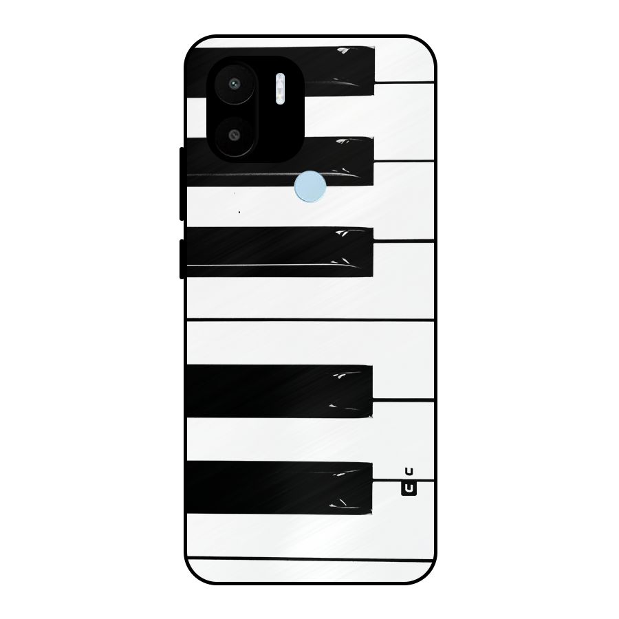 Paino Keys Printed Classy Metal Back Case for Redmi A2+