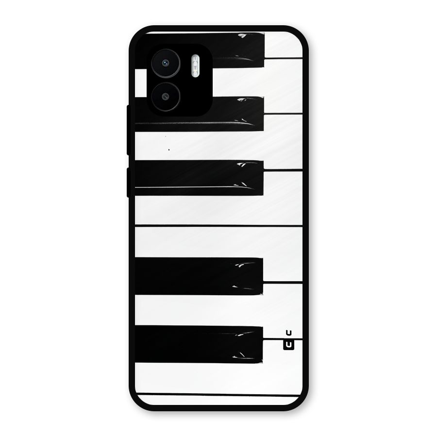 Paino Keys Printed Classy Metal Back Case for Redmi A2
