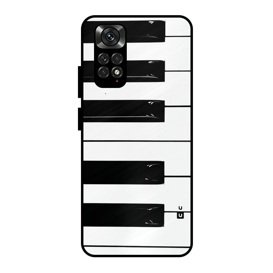 Paino Keys Printed Classy Metal Back Case for Redmi Note 11 Pro Plus 5G
