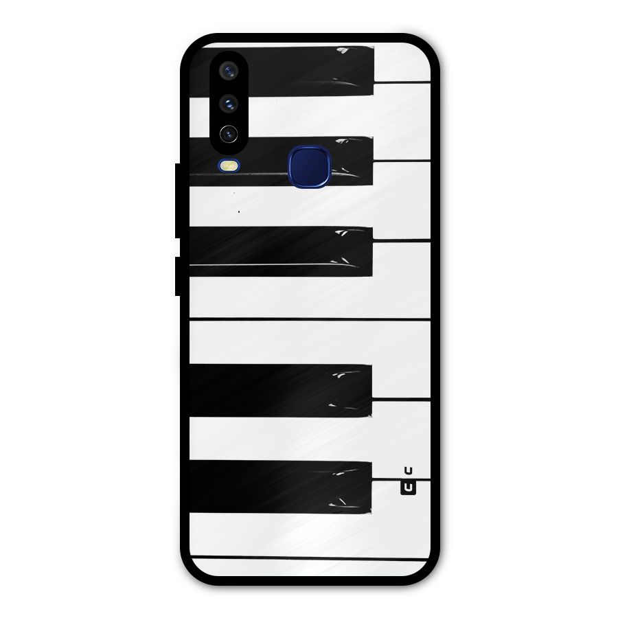 Paino Keys Printed Classy Metal Back Case for Vivo V17