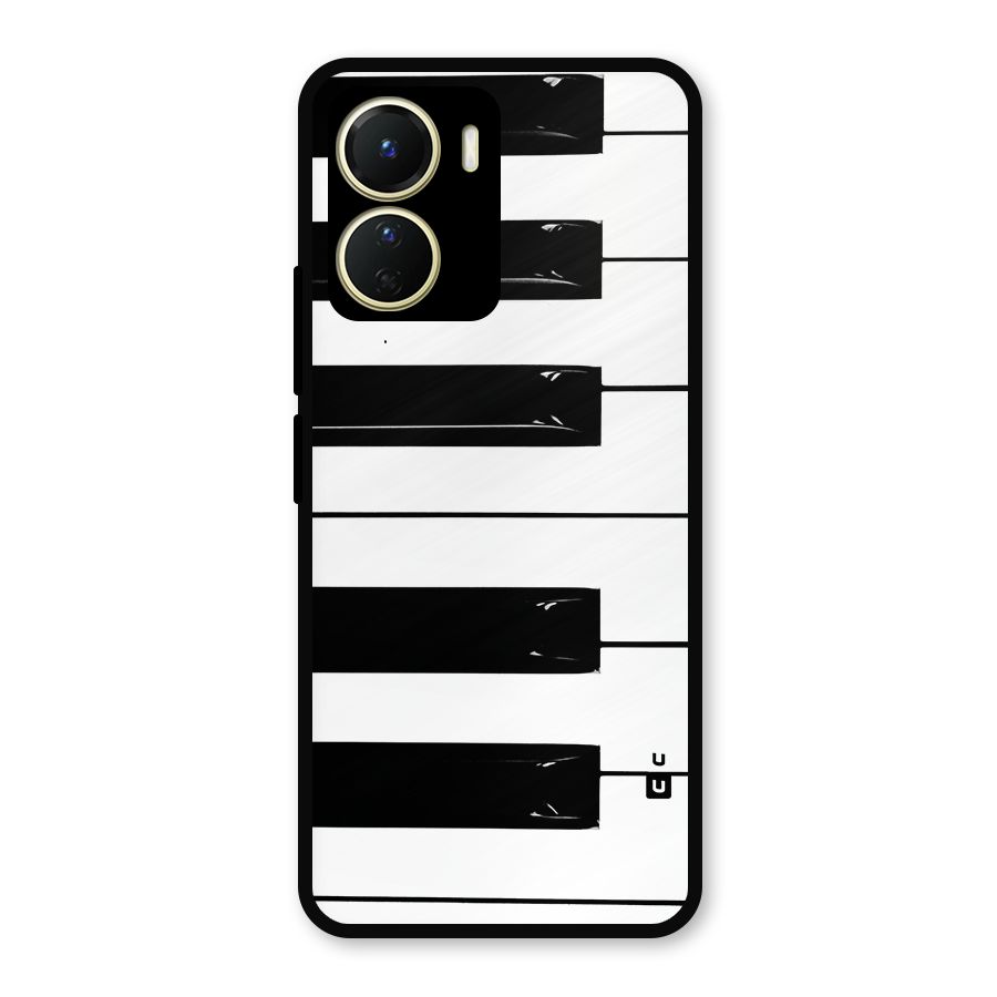 Paino Keys Printed Classy Metal Back Case for Vivo Y16