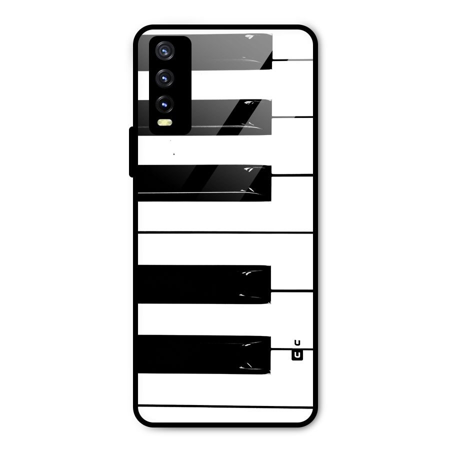 Paino Keys Printed Classy Metal Back Case for Vivo Y20
