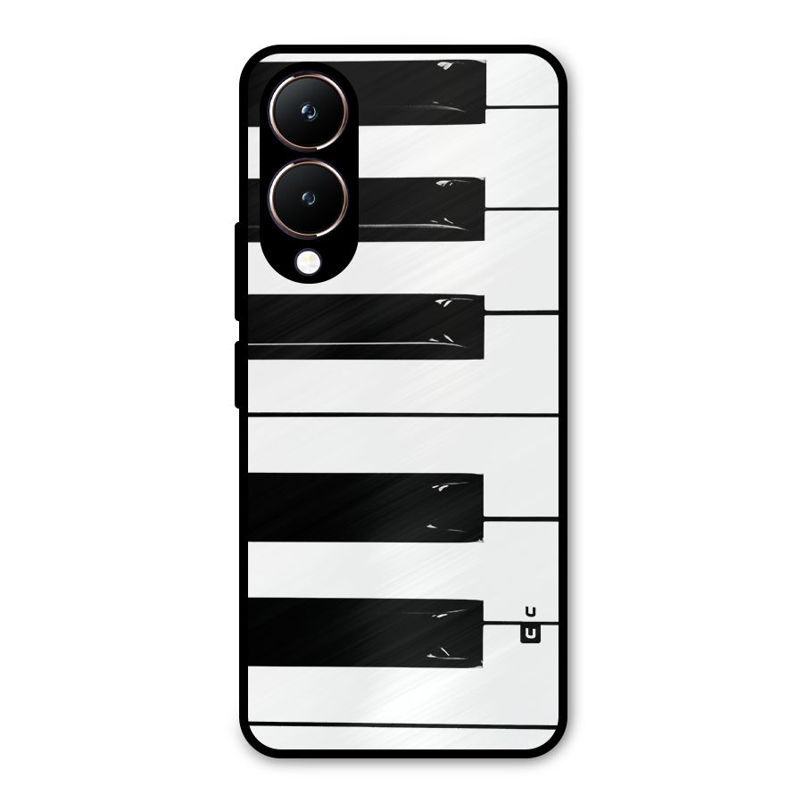Paino Keys Printed Classy Metal Back Case for Vivo Y28