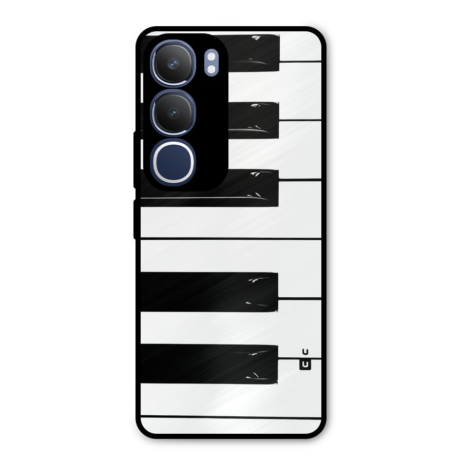 Paino Keys Printed Classy Metal Back Case for Vivo Y29