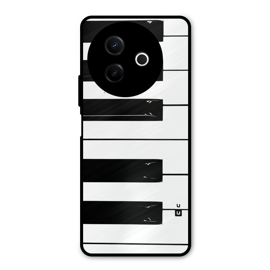 Paino Keys Printed Classy Metal Back Case for Vivo Y39