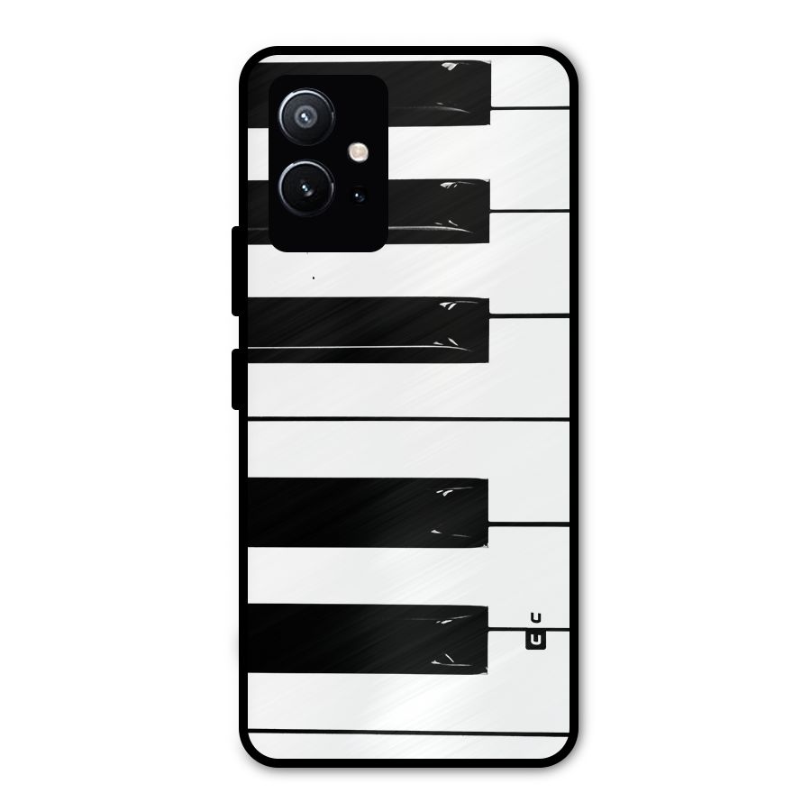 Paino Keys Printed Classy Metal Back Case for Vivo Y75 5G