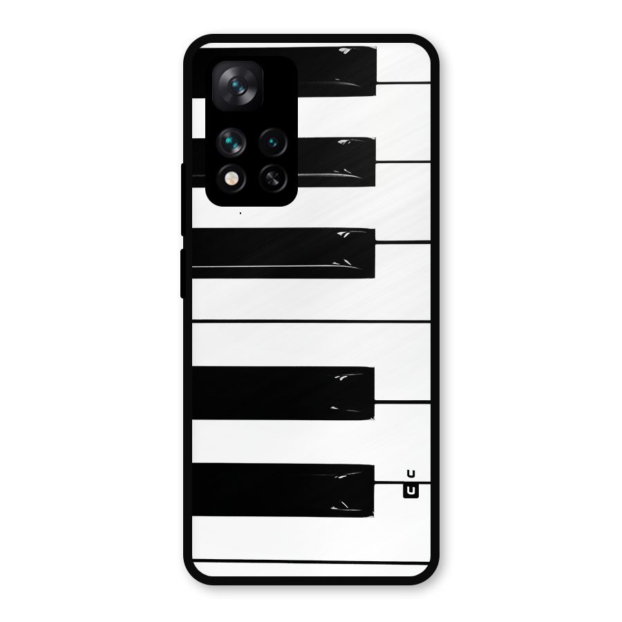 Paino Keys Printed Classy Metal Back Case for Xiaomi 11i Hypercharge 5G