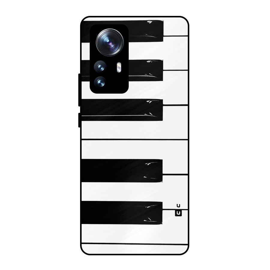 Paino Keys Printed Classy Metal Back Case for Xiaomi 12 Pro