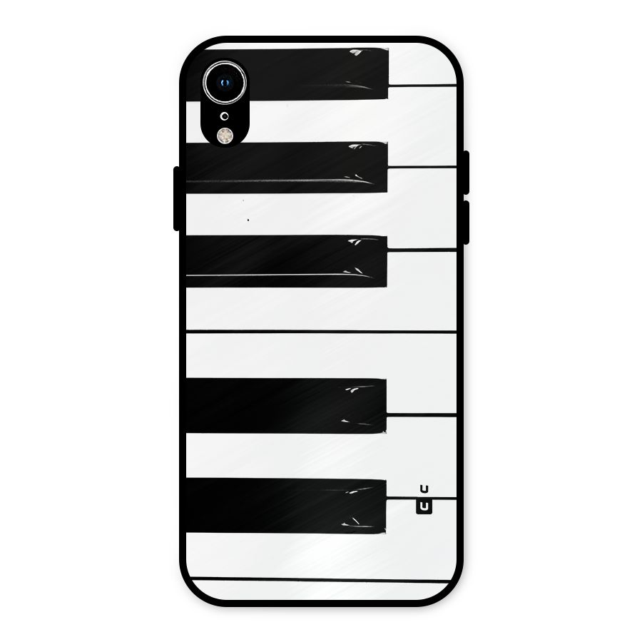 Paino Keys Printed Classy Metal Back Case for iPhone XR