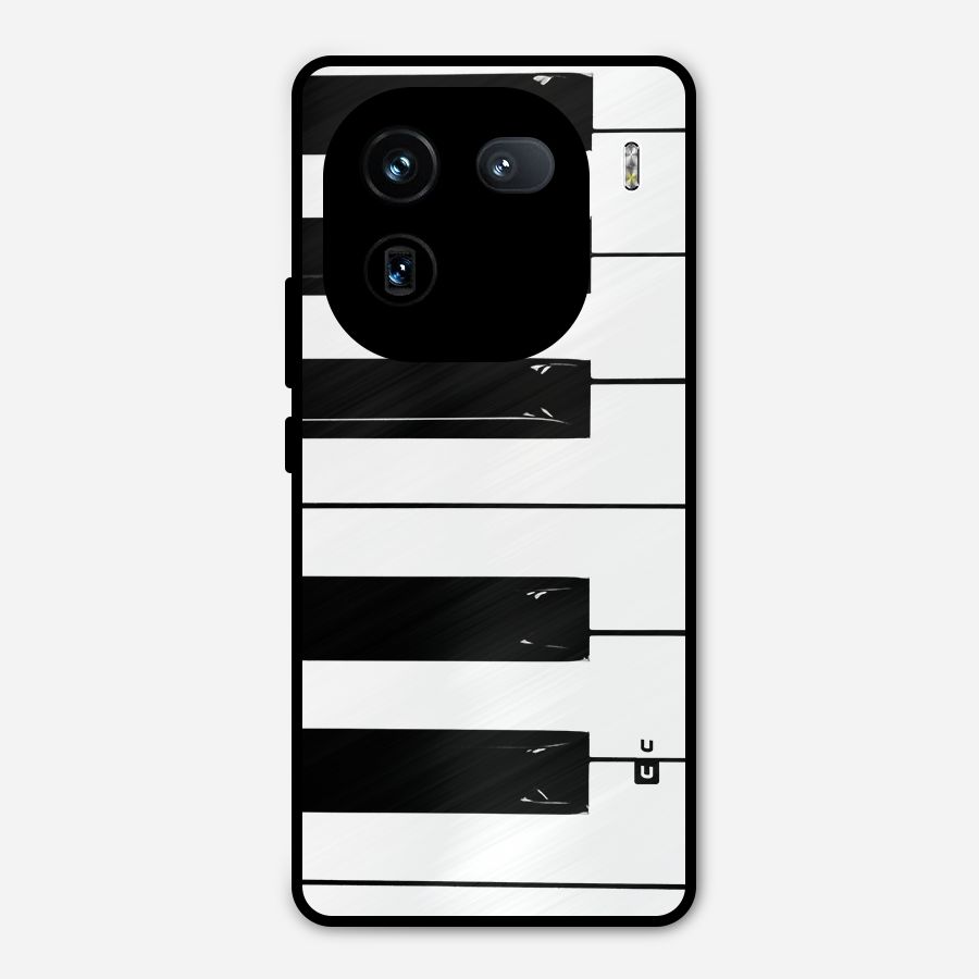 Paino Keys Printed Classy Metal Back Case for iQOO 12