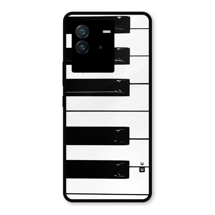 Paino Keys Printed Classy Metal Back Case for iQOO Neo 6 5G