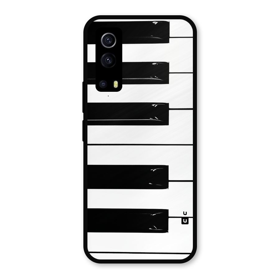 Paino Keys Printed Classy Metal Back Case for iQOO Z3