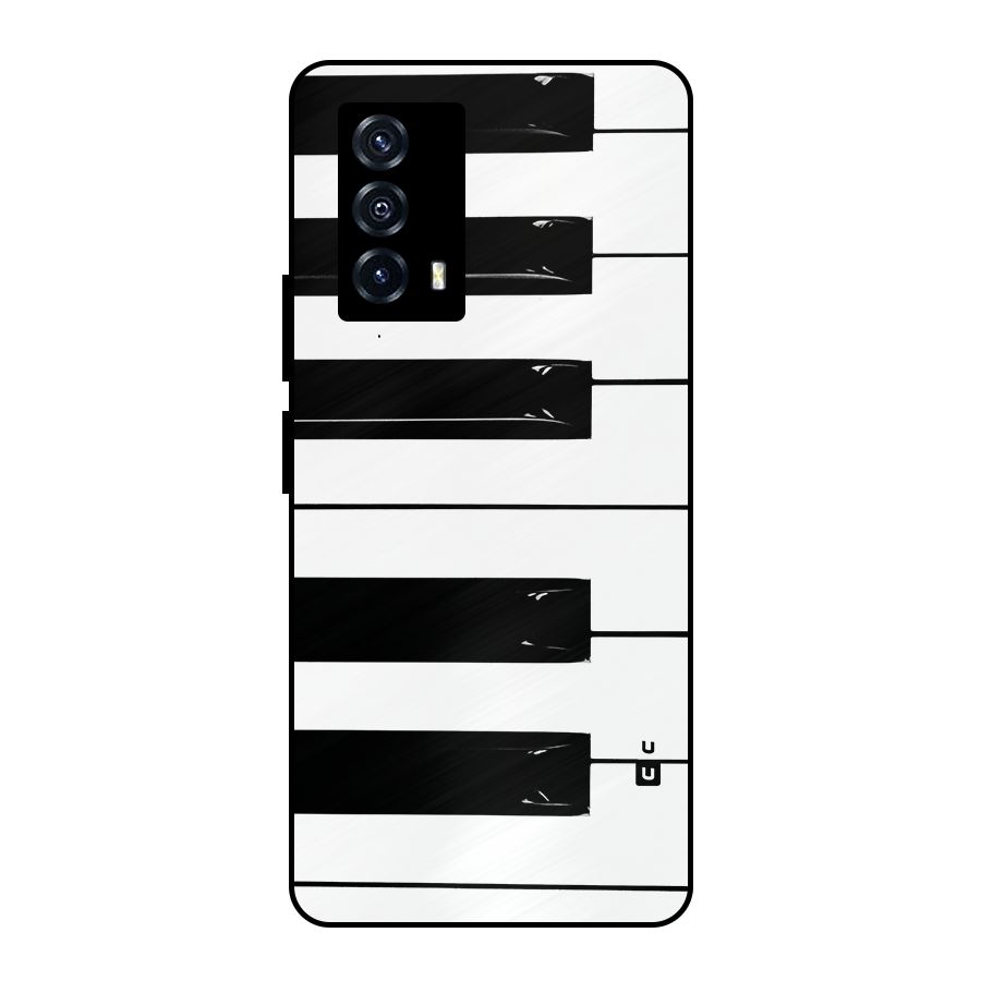 Paino Keys Printed Classy Metal Back Case for iQOO Z5