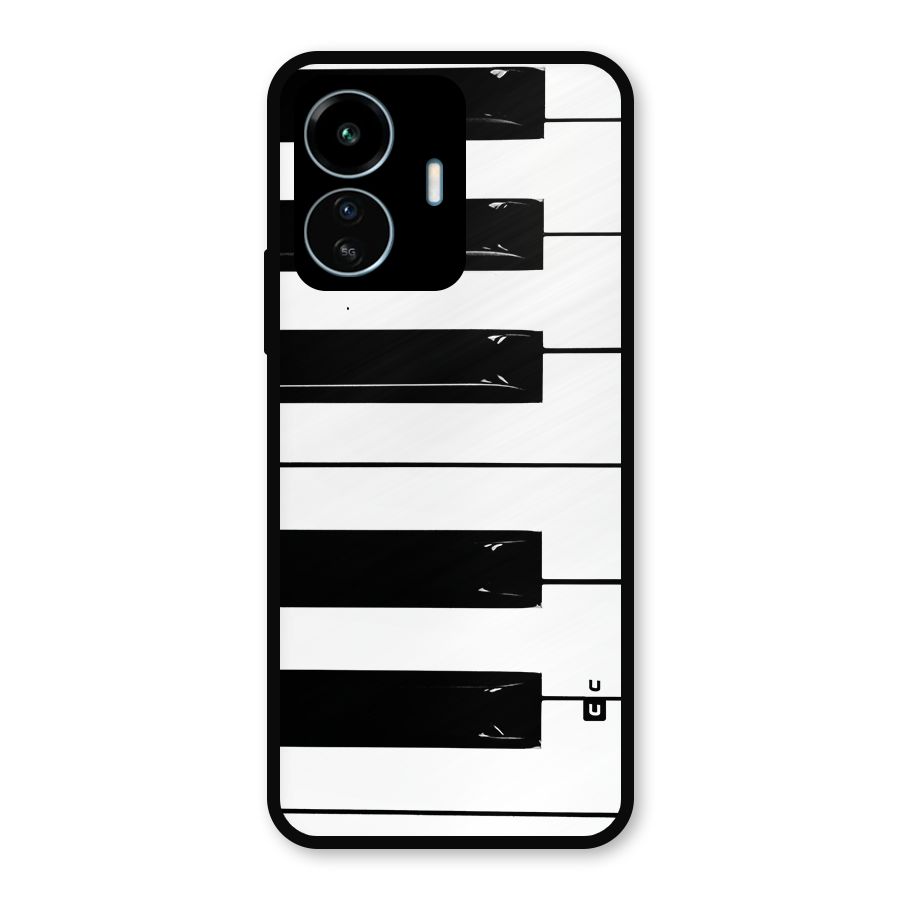Paino Keys Printed Classy Metal Back Case for vivo iQOO Z6 Lite 5G