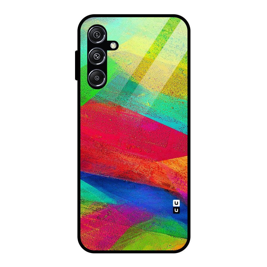 Paint Art Pattern Glass Back Case for Galaxy M34 5G
